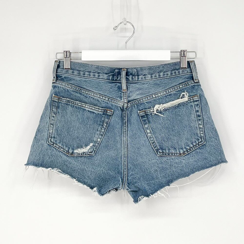 AGOLDE Parker Vintage High Rise Denim Shorts Grudge Wash Size 26 - Picture 5 of 5
